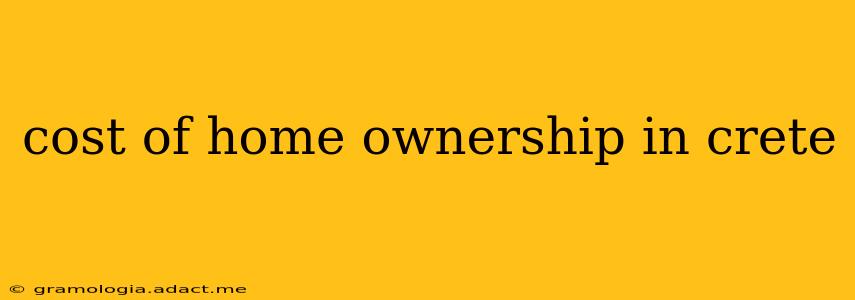cost of home ownership in crete