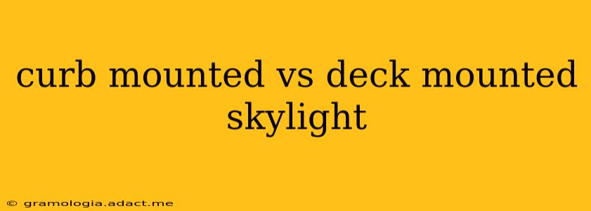 curb mounted vs deck mounted skylight