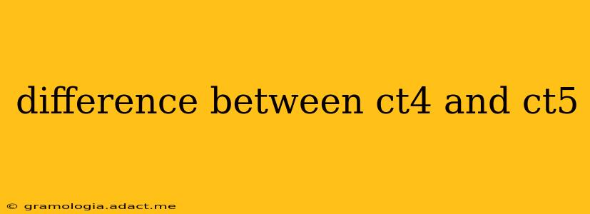 difference between ct4 and ct5