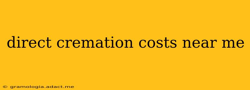 direct cremation costs near me