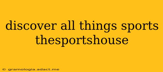 discover all things sports thesportshouse