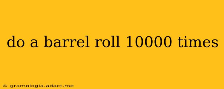 do a barrel roll 10000 times