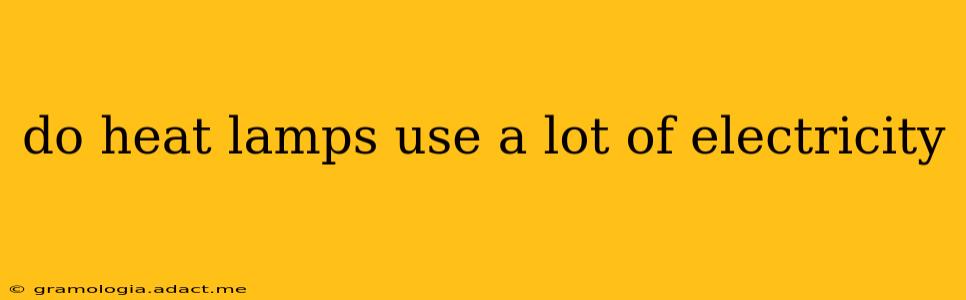 do heat lamps use a lot of electricity