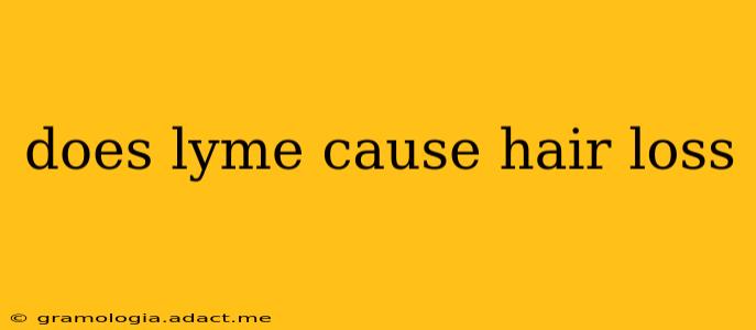 does lyme cause hair loss