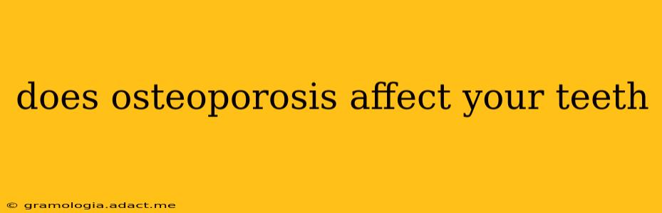 does osteoporosis affect your teeth