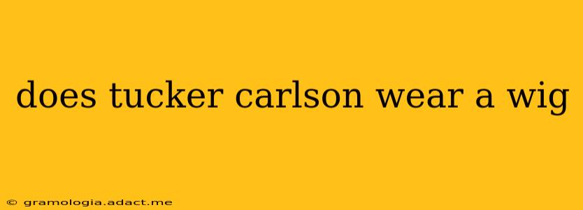 does tucker carlson wear a wig
