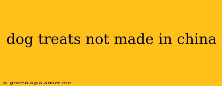 dog treats not made in china