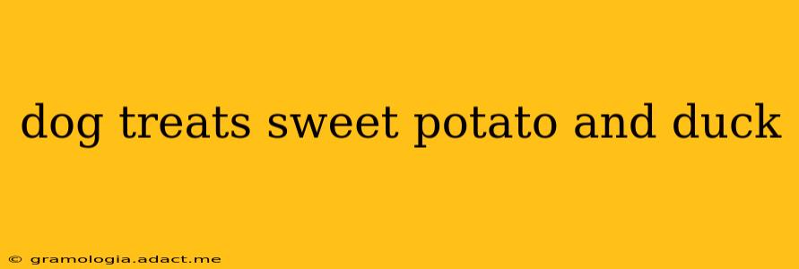 dog treats sweet potato and duck