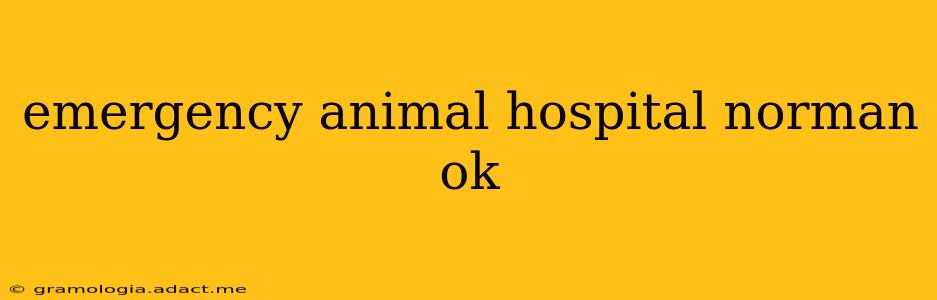 emergency animal hospital norman ok