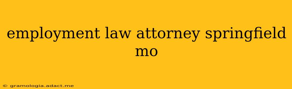 employment law attorney springfield mo