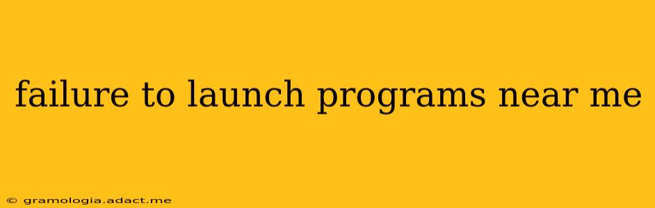 failure to launch programs near me