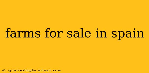 farms for sale in spain