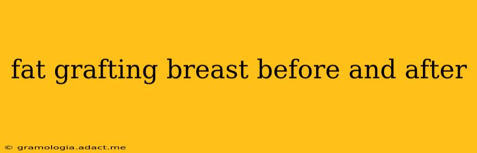 fat grafting breast before and after