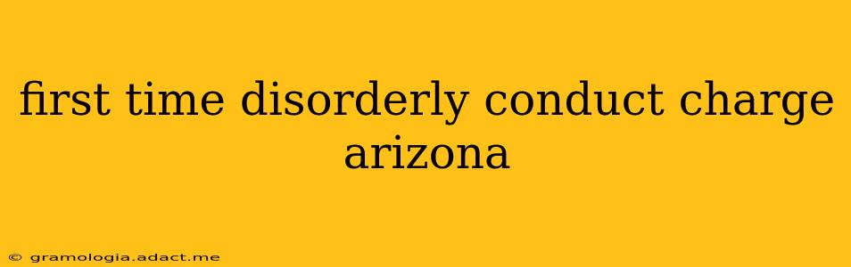 first time disorderly conduct charge arizona