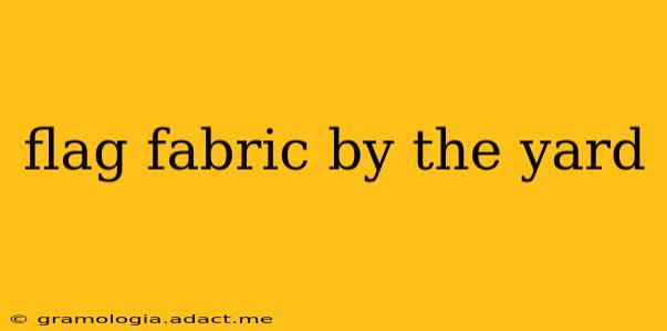 flag fabric by the yard