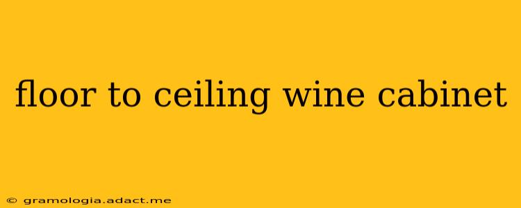 floor to ceiling wine cabinet