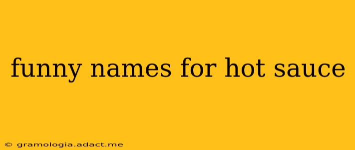 funny names for hot sauce