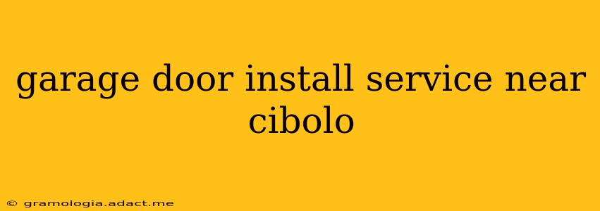 garage door install service near cibolo
