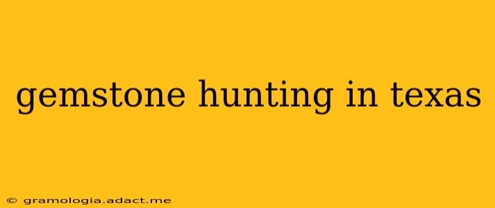 gemstone hunting in texas