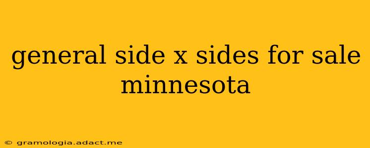 general side x sides for sale minnesota