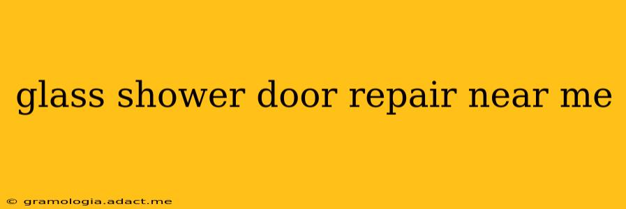 glass shower door repair near me