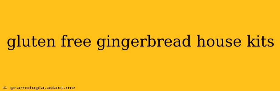 gluten free gingerbread house kits