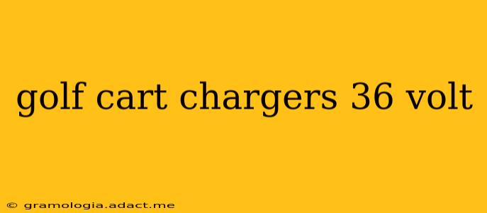golf cart chargers 36 volt