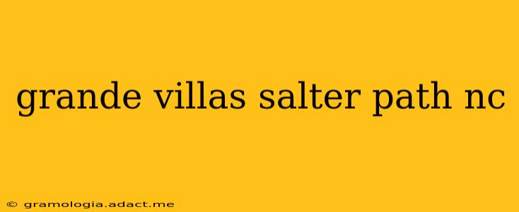 grande villas salter path nc