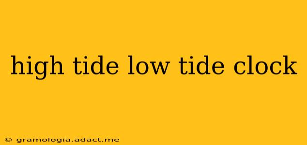 high tide low tide clock