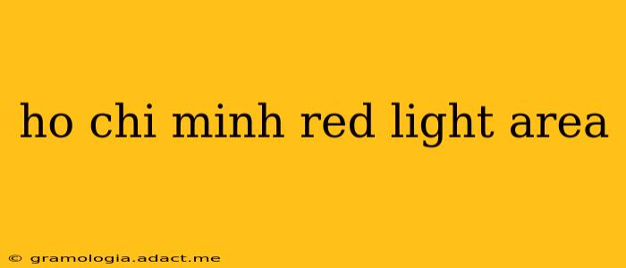 ho chi minh red light area