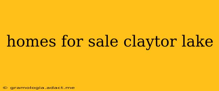 homes for sale claytor lake