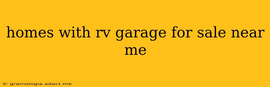 homes with rv garage for sale near me