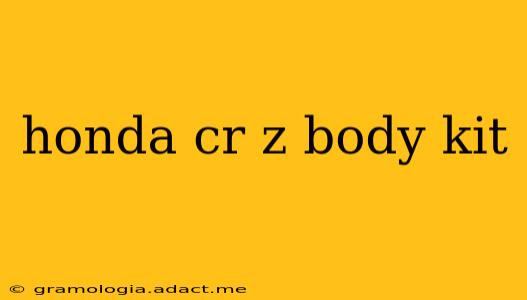 honda cr z body kit