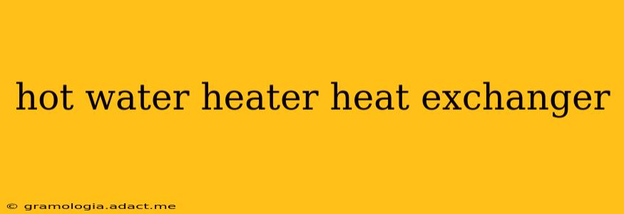 hot water heater heat exchanger