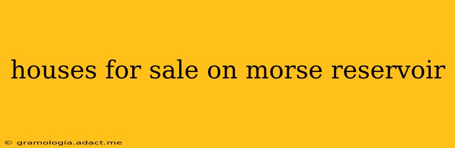 houses for sale on morse reservoir