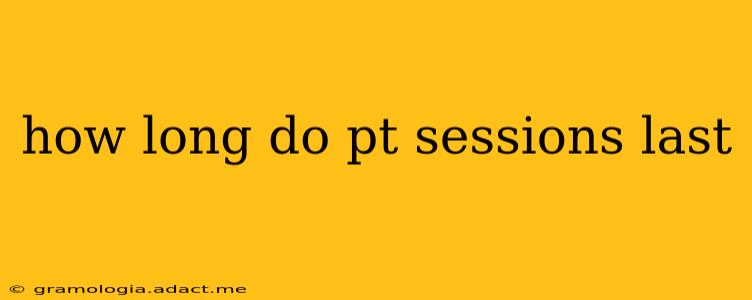 how long do pt sessions last