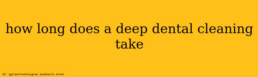 how long does a deep dental cleaning take