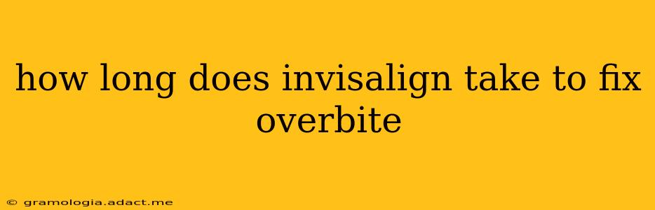 how long does invisalign take to fix overbite