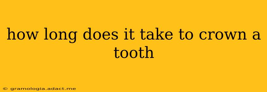 how long does it take to crown a tooth