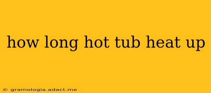 how long hot tub heat up