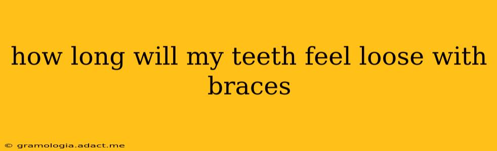 how long will my teeth feel loose with braces