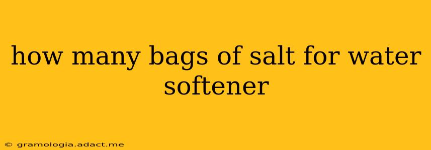 how many bags of salt for water softener