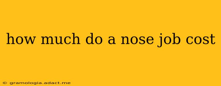 how much do a nose job cost