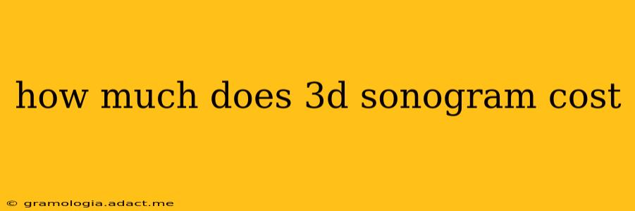 how much does 3d sonogram cost