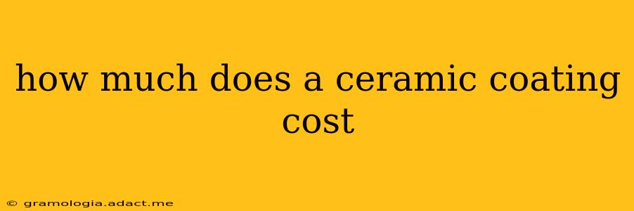 how much does a ceramic coating cost