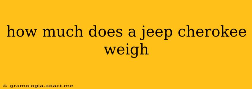 how much does a jeep cherokee weigh