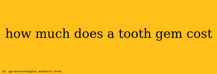how much does a tooth gem cost