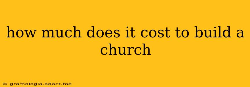 how much does it cost to build a church