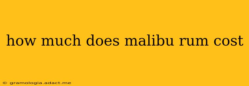 how much does malibu rum cost