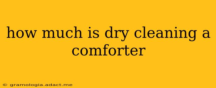how much is dry cleaning a comforter